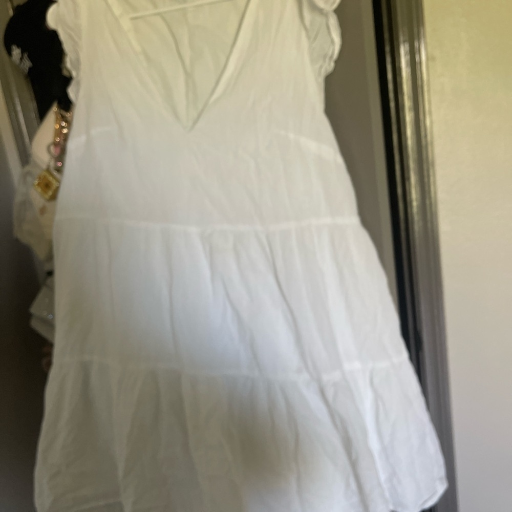 H&M white flowy dress